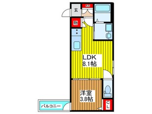 F　asecia　beidの物件間取画像